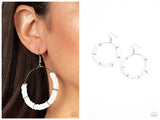 Loudly Layered - White Earring