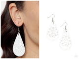 Subtropical Seasons - White Earring