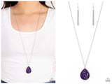 Shimmering Seafloors - Purple Necklace