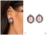 Garden Gazebo - Pink Clip-on Earring