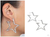 All-Star Attitude - Silver Hoop Earring