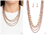 Extravagant Elegance - Copper Necklace