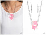 Crystal Catwalk - Pink Necklace
