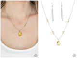Romantic Rendezvous - Yellow Necklace