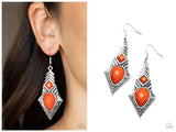 Stylishly Sonoran - Orange Earring