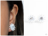 Sunshiny DAIS-y - White Post Earring