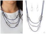 Check Your CORD-inates - Blue Necklace