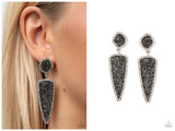 Druzy Desire - Silver Post Earring