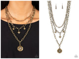 Under the Northern Lights - Brass Necklace