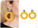 Strategically Sassy - Yellow Post Earring