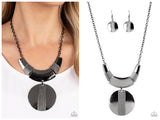 Metallic Enchantress - Black Necklace