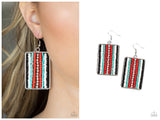 Beadwork Wonder - Red Earring