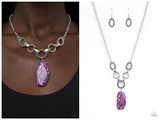 Mystical Mineral - Purple Necklace