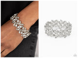Feathered Finesse -White Bracelet