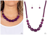 Ten Out of TENACIOUS - Purple Necklace