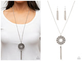 Tai Chi Tassel - Silver Necklace