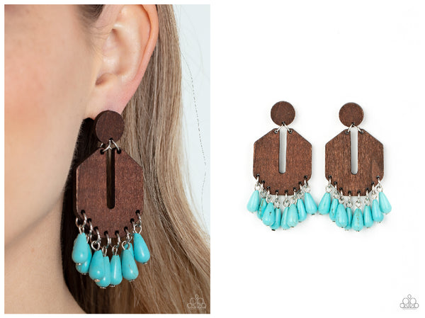 Western Retreat - Blue Post Earring