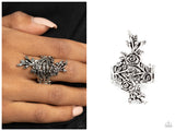 Rustic Rose Gardens - Silver Ring