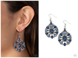 Lively Luncheon - Blue Earrings
