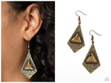 Cosmic Destination - Brass Earring