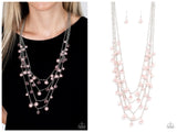 Vintage Virtuoso - Pink Necklace