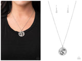 Head-Spinning Sparkle - Silver Necklace