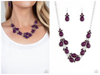 Botanical Banquet - Purple Necklace