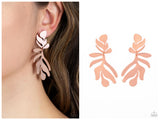 Palm Picnic - Copper Post Earring