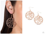 Glowing Glades - Rose Gold Earring