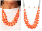 Summer Excursion - Orange Necklace