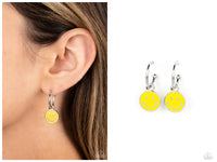 Subtle Smile - Yellow Hoop Earring