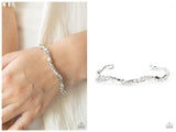 Twisted Twinkle - White Bracelet