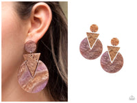 Head Under WATERCOLORS - Brown Post Earring