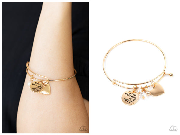 Come What May and Love It - Gold Bracelet