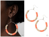 Skillfully Stacked - Orange Earring