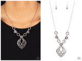 Contemporary Connections - Purple Necklacce