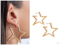 All-Star Attitude - Gold Hoop Earring