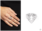 Diamond Duo - Silver Ring