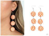Laguna Lanterns - Orange Earring