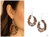 Canyon Rock Art - Brown Earring