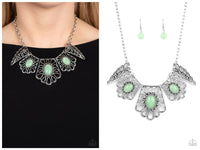 Glimmering Groves - Green Necklace