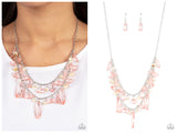 Candlelit Cabana - Pink Necklace