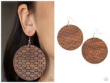 WEAVE Me Out Of It - Brown Earring