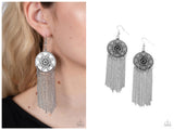 Fringe Control - Black Earring