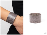 Rosy Wrap Up - Silver Bracelet
