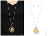 Bewitched Beam - Yellow Necklace