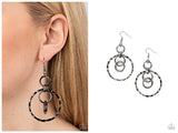 Twisted Temptation - Black Earring