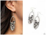 Prismatic Poker Face - Silver Earring