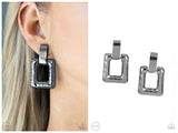 15 Minutes of FRAME - Black Clip-on Earring