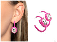 Call Me TRENDY - Pink Hoop Earring